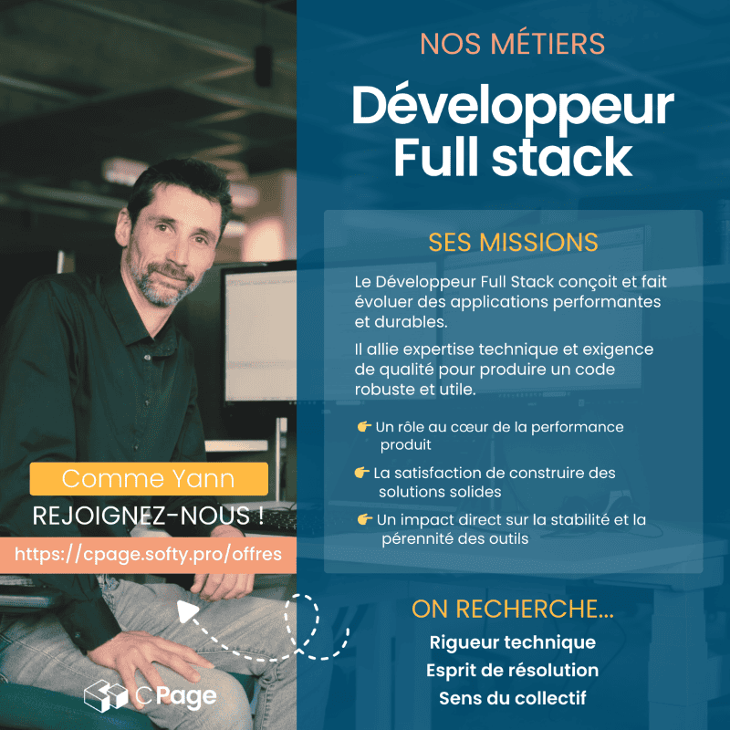 Visuel Métier Développeur Full Stack CPage
