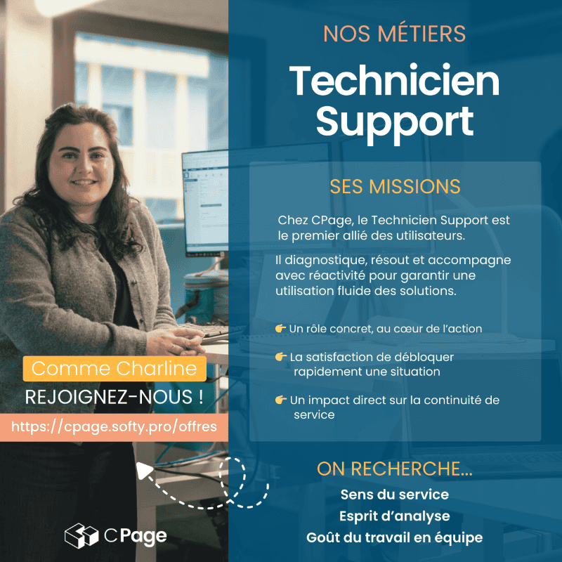 Visuel Métier Technicien support CPage